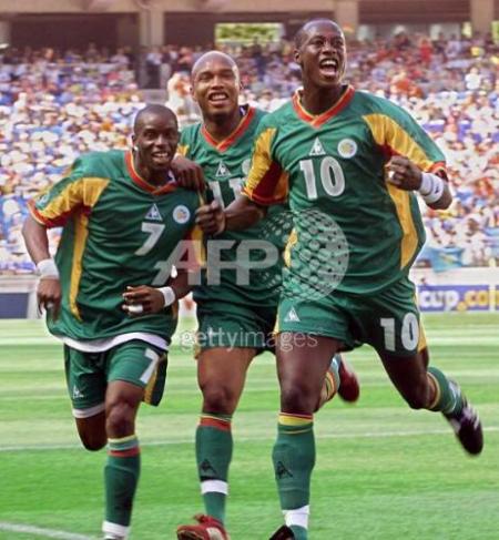 les trois joueurs du senegal
